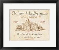 French Wine Label I Cream Fine Art Print