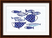 Blue Fish IV Fine Art Print