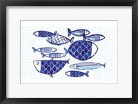 Blue Fish IV Fine Art Print