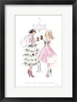 Paris Girlfriends II Pastel Framed Print