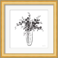 Garden Cuttings I Black Fine Art Print