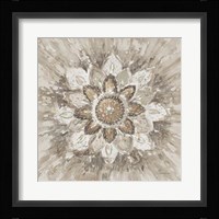 Spice Mandala Neutral Framed Print