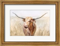 Big Sky Longhorn Neutral Fine Art Print