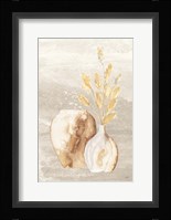Neutral Vase Bunny Tail Framed Print