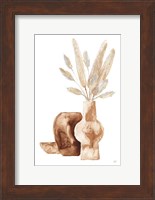 Earthy Vase Gray Bunny Tail Fine Art Print