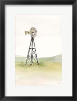 Windmill Landscape I Framed Print