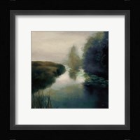 Twilight Fog Dark Framed Print