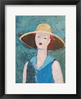 Flea Market Portrait II Blue Fine Art Print