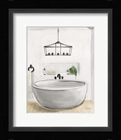 Attic Bathroom II Blonde Fine Art Print