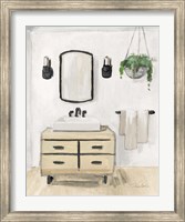 Attic Bathroom I Blonde Crop Fine Art Print