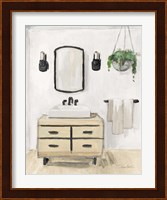 Attic Bathroom I Blonde Crop Fine Art Print
