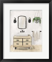 Attic Bathroom I Blonde Crop Fine Art Print