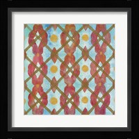 Boho Lattice III Framed Print