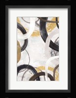 Dwell II Gold Neutral Crop Framed Print