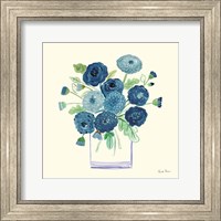 Blue Mums Fine Art Print