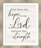 Hope in the Lord Fine Art Print