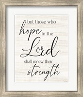 Hope in the Lord Fine Art Print