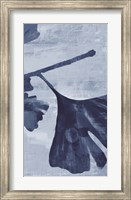 Ginkgo Branch in Blue III Fine Art Print