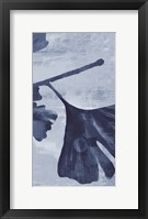 Ginkgo Branch in Blue III Fine Art Print