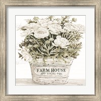 Farm House Flowers Fine Art Print