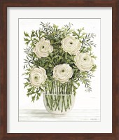 Ranunculus on White Fine Art Print