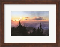 Foggy Mountain Sunrise Fine Art Print