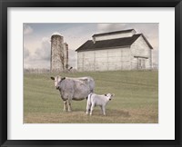 Momma and Baby Cow Fine Art Print