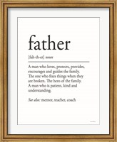 Father Definition 2 Fine Art Print