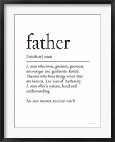 Father Definition 2 Fine Art Print