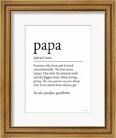 Papa Definition Fine Art Print