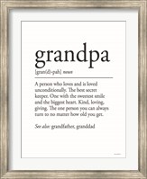 Grandpa Definition 1 Fine Art Print