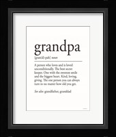 Grandpa Definition 1 Fine Art Print