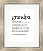 Grandpa Definition 1 Fine Art Print