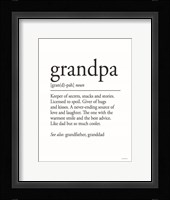 Grandpa Definition 2 Fine Art Print