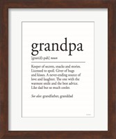 Grandpa Definition 2 Fine Art Print
