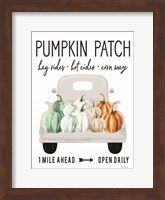 Pumpkin Patch Ahead Fine Art Print