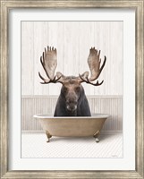 Bath Time Moose Fine Art Print