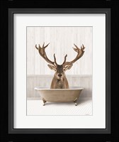 Bath Time Deer Framed Print