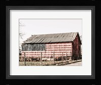 American Flag Barn Fine Art Print