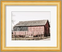 American Flag Barn Fine Art Print