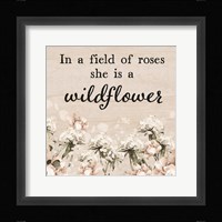 She is a Wildflower Fine Art Print