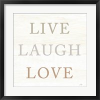 Live, Laugh, Love Fine Art Print