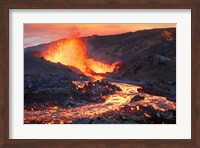 La Fournaise Volcano Fine Art Print