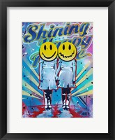Shining Happy People Framed Print