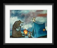 Camping Friends Fine Art Print