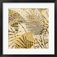 Palm Festoon Gold I Framed Print