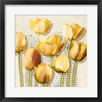 Histoires de Tulipes (detail) Framed Print