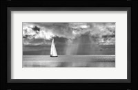 Sailing on a Silver Sea (BW) Fine Art Print
