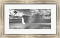 Sailing on a Silver Sea (BW) Fine Art Print