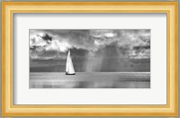 Sailing on a Silver Sea (BW) Fine Art Print